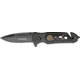 Tac Force Speed Assist Fold Knife 4.50in, black SS A/O PS blade, Black anodized Alum. handle TF637SH