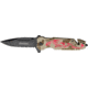 Tac Force Speed Assist Fold Knife 4.50in, black SS A/O PS blade, Desert tan Digi camo Alum. handle TF645RD