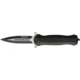 Tac Force Speed Assist Fold Knife 4.75in, SS and black A/O blade, Grooved black Alum. handle TF677BK