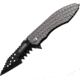 Tac Force Speed Assist Shark Fold Knife, 440 SS A/O blade w/ large tooth serrations, Black blade. Gray handle TF729GY