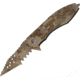 Tac Force Speed Assist Shark Fold Knife, 440 SS A/O blade w/ large tooth serrations, Digi desert tan camo blade and handle TF729DM