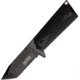 Tac Force Speed Combat Fold Knife, PS, A/O, black 440 SS tanto blade TF754TBK