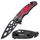 TAC Force Spider Web Design Knife, Red TF 643RD
