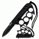 TAC Force Spiked Finger Guard 4.5in Fold Knife, Black TF 793BK