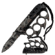 TAC Force Spiked Finger Guard 4.5in Fold Knife, Camo TF 793JC