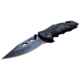 TAC Force Spring Assisted Knife w/Cutter and Glass Breaker, 3.5 in, 3Cr13 Stainless Steel Stainless Steel, Drop Point, Grey/Black, TF-1021GY