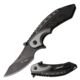 Tac Force Spring Assisted Folding Knive, 3.25in Blade, 3CR13 Steel Blade Knive, Black/Grey, TF-1008GY