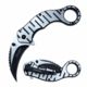 TAC Force TF-952SW Spring Assisted Knife, 2.5in, 3CR13 Stainless Steel, Karambit, Stonewashed/Satin Blade, Stainless Steel Handle, Stonewash/Satin, TF-952SW