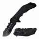 TAC Force TF-953BK Spring Assisted Knife, 3.5in, 3CR13 Stainless Steel, Recurved, Black Blade, Stainless Steel/Nylon Fiber Handle, Black, TF-953BK