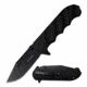 TAC Force TF-956BK Spring Assisted Knife, 3.6in, 3CR13 Stainless Steel, Spear Point, Black Blade, Nylon Fiber Handle, Black, TF-956BK
