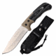 TAC Force TF-FIX006TN Fixed Blade Knife, 4.9in, 3CR13 Stainless Steel, Drop Point, Steel Blade, G10/Micarta Handle, Tan, TF-FIX006TN