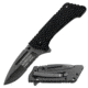TAC Force Titanium Plated Half-Serrated Blade Knife, Black TF 682B