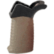 TAC Smooth Pattern Over-Molded AR Pistol Grip, Flared Top, Dark Earth Tan, CS04S1-DE