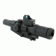 Tacfire 1-4X24 Tri Ill. CQB Scope With Cantilever Mount, Non Etched Glass P4 Sniper Reticle, Mini Red Dot Combo, Black SCT1424P-D
