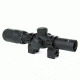 Tacfire 1-4X24 Tri. Illuminated First Focal Scope/Rings/Mil-Dot Reticle / Etched Glass, Black, SCFFP1424M