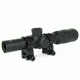 Tacfire 1-4X24 Tri. Illuminated First Focal Scope/Rings/Mil-Dot Reticle / Etched Glass, Black, SCFFP1424M