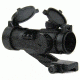 Tacfire 1X30 Selectable Red/Green Illuminated Dot Sight w/Cantilever Mount, Black RD004