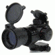 Tacfire 1X30 Selectable Red/Green Illuminated Dot Sight w/Cantilever Mount, Black RD004