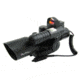 Tacfire 2.5-10X40 Dual Ill. Green Laser Scope w/Mini-Red Dot/Adaptor/Mil-Dot, Black SCGL251040M-D