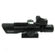 Tacfire 2.5-10X40 Dual Ill. Green Laser Scope w/Mini-Red Dot/Adaptor/Mil-Dot, Black SCGL251040M-D