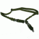 Tacfire 2 Or 1 Point Double Bungee Rifle Sling/Hk Steel Hook, Heavy Duty, Green SL003OD