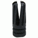 Tacfire .223/.556 1/2inX28 Thread 4 Prong Twist Muzzle Brake w/Crush Washer/Steel, Black MZ1005