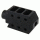 Tacfire .223/.556 1/2inX28 Thread 50 Cal Style Muzzle Brake/Aluminum, Black MZ1013