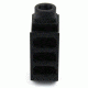 Tacfire .223/.556 1/2inX28 Thread 50 Cal Style Muzzle Brake/Aluminum, Black MZ1013