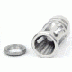 Tacfire .223/.556 1/2inX28 Thread Bird Cage Muzzle Brake w/Crush Washer, Stainless Steel MZ1001SS
