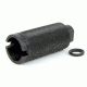 Tacfire .223/.556 1/2inX28 Thread Krinkov Style 1-Piece Muzzle Brake w/Crush Washer/Steel, Black MZ1007