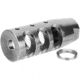 Tacfire .223/.556 1/2inX28 Tpi Compact Size Muzzle Brake w/Crush Washer, Stainless Steel MZ1002SS