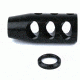 Tacfire .223/.556 1/2inX28 Tpi Compact Size Muzzle Brake w/Crush Washer/Steel, Black MZ1002