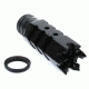 Tacfire .308 5/8inX24 Thread Shark Muzzle Brake w/Crush Washer/Steel, Black MZ1004-3B