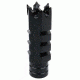 Tacfire .308 5/8inX24 Thread Shark Muzzle Brake w/Crush Washer/Steel, Black MZ1004-3B