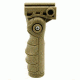Tacfire 5 Position Ergonomic Foldable Locking Grip w/Storage, Tan VG07-T