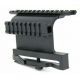 Tacfire AK Double Side Rail Mount/Picatinny w/Quick Release Lever, Black MAK004Q