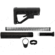 TacFire AR-15 Mil-Spec Buffer Tube Kit w/6 Position Stock w/ Buttpad, Black, Small, MAR050-B