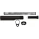 TacFire AR-15 Mil-Spec Buffer Tube Kit w/ QD End Plate, Black, Small, MAR047-D