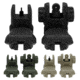 Tacfire AR-15 Same Plane Flip-Up Iron Sights, Black, Green, Tan
