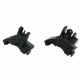 TacFire Offset Deployable Front and Rear Sight, 45 Degree Flip-Up/Spring Loaded, Black, IS003
