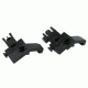 TacFire Offset Deployable Front and Rear Sight, 45 Degree Flip-Up/Spring Loaded, Black, IS003