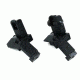 TacFire Offset Deployable Front and Rear Sight, 45 Degree Flip-Up/Spring Loaded, Black, IS003