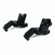 TacFire Offset Deployable Front and Rear Sight, 45 Degree Flip-Up/Spring Loaded, Black, IS003