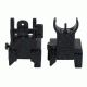 TacFire Offset Deployable Iron Sight, Same Plane/Low Profile, Black, IS001