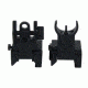 TacFire Offset Deployable Iron Sight, Same Plane/Low Profile, Black, IS001