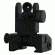 Tacfire AR Rear Flip-Up Iron Sight w/Dual Aperture/Spring-Loaded, Black IS007