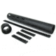 Tacfire AR10/.308 Carbon Fiber Free Float Hand Guard/Detachable Rails/Extra Length 15in, Black HG06-308-15