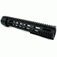 Tacfire AR10 Free Float Quad Rail/Detachable Rails/12in Rifle Length, Black HG03-308-12