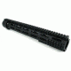 Tacfire AR10 Free Float Quad Rail/Detachable Rails/15in Extra Length, Black HG03-308-15