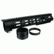 Tacfire AR10 Free Float Quad Rail/Detachable Rails/15in Extra Length, Black HG03-308-15